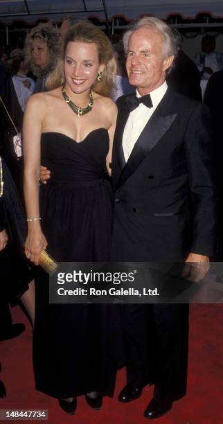 Richard Zanuck and wife Lili Fini Zanuck attend Warner Bros. Studios Rededication Gala on June 2, 1990 in Burbank, California.