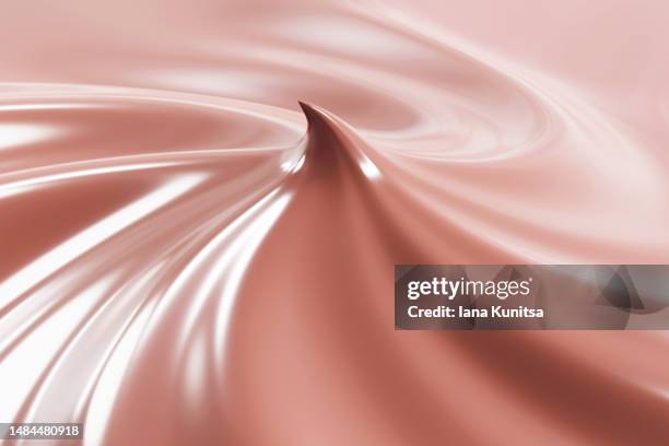 texture of chocolate cream. 3d illustration. - chocolate swirl ice cream stock pictures, royalty-free photos & images