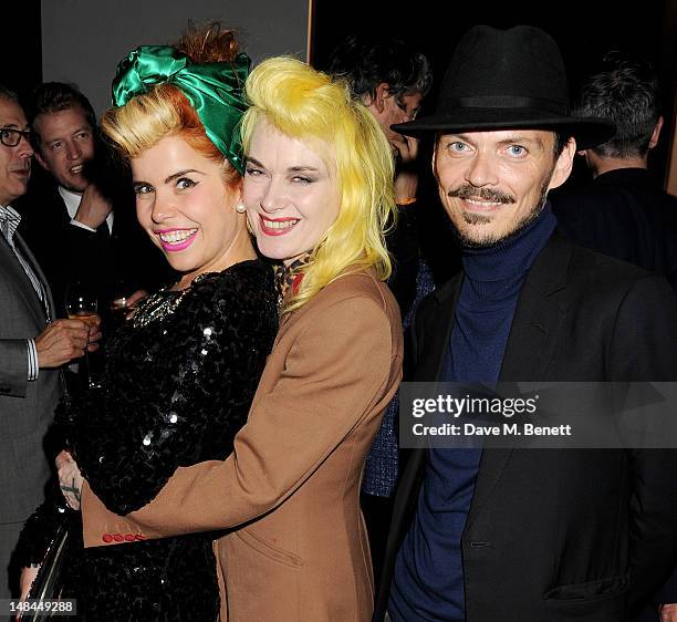 Paloma Faith, Pam Hogg and Matthew Williamson attend a party celebrating the global launch of Audi City, Audi's first digital showroom, featuring an...