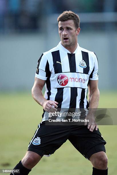 Ryan Taylor of Newcastle United during a pre season friendly match between Newcastle United and AS Monaco at the Hacker-Pschorr Sports Park on July...