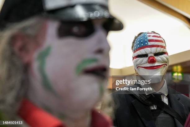 Sci Fi fans wait to enter the best costume competition on the second day of the Scarborough Sci-Fi weekend on April 23, 2023 in Scarborough, England....