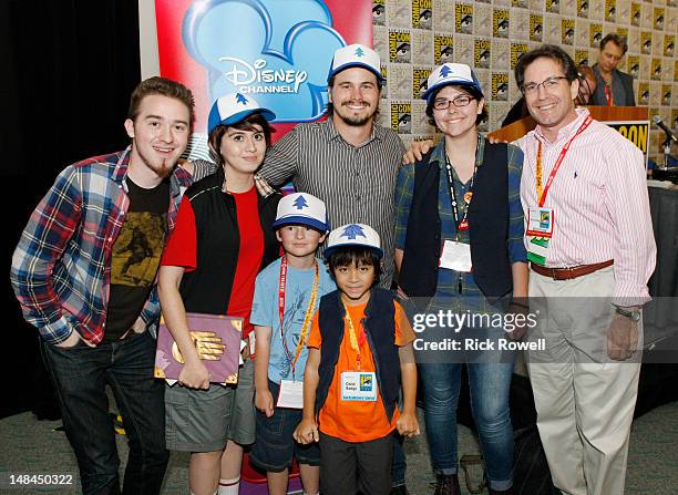 Star of Disney Channel's animated series "Gravity Falls," Jason Ritter meets fans of his character at the Disney Channel panel at Comic-Con...