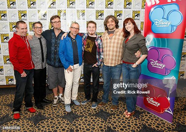 Creators Dan Povenmire and Jeff "Swampy" Marsh from "Phineas and Ferb," Alex Hirsch from "Gravity Falls," Noah Z. Jones and Maxwell Atoms from "Fish...