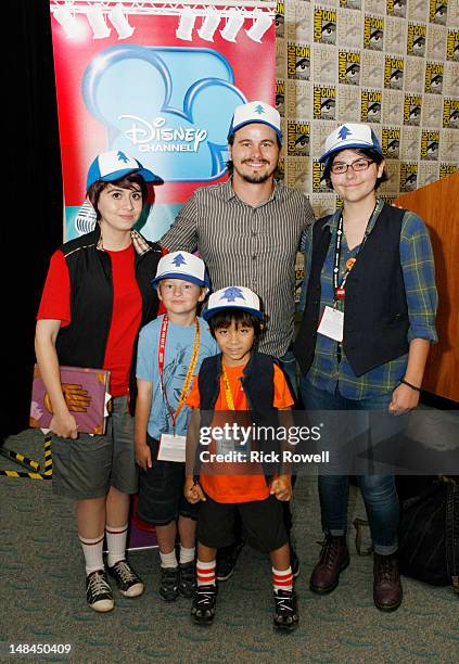 Star of Disney Channel's animated series "Gravity Falls," Jason Ritter meets fans of his character at the Disney Channel panel at Comic-Con...