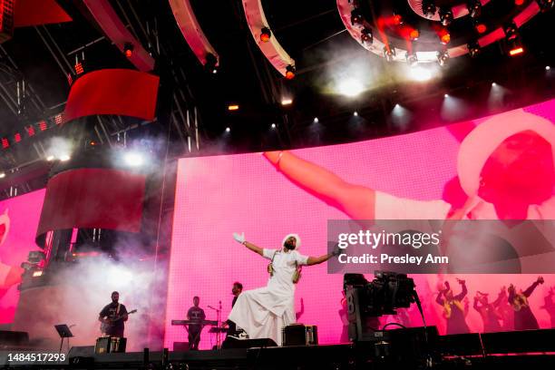 Diljit Dosanjh performs onstage at the 2023 Coachella Valley Music and Arts Festival on April 22, 2023 in Indio, California.
