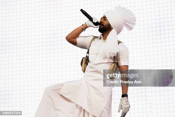 Diljit Dosanjh performs onstage at the 2023 Coachella Valley Music and Arts Festival on April 22, 2023 in Indio, California.