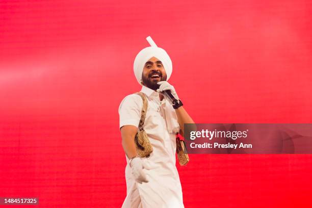 Diljit Dosanjh performs onstage at the 2023 Coachella Valley Music and Arts Festival on April 22, 2023 in Indio, California.