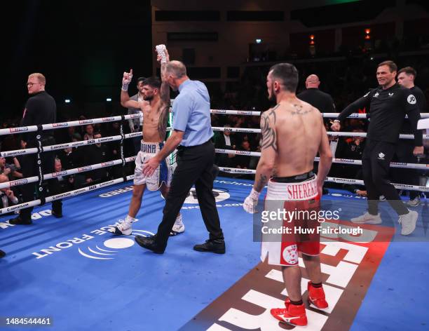 Boxer Joe Cordina is awarded the win over Shavkatdzhon Rakhimov by way of split decision for the IBF World Super Feather weight title at the...