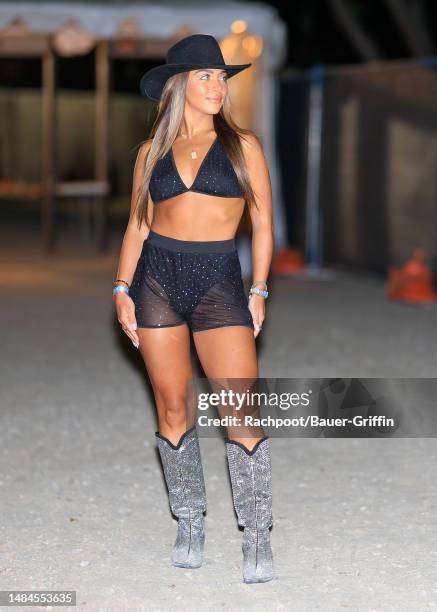 Gia Giudice is seen arriving to Shein's Euphoria party on April 22, 2023 in Indio, California.