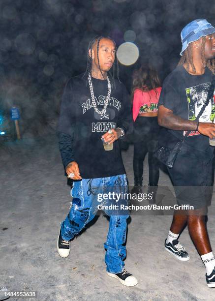 Tyga is seen arriving to Shein's Euphoria party on April 22, 2023 in Indio, California.