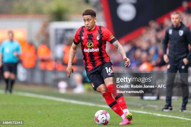 Marcus Tavernier of Bournemouth during the Premier League match between AFC Bournemouth and West Ham United at Vitality Stadium on April 23, 2023 in...
