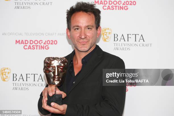Marcel Mettelsiefen, winner of the Photography: Factual Award for "Children of the Taliban", poses in the Winners Room during the BAFTA Television...