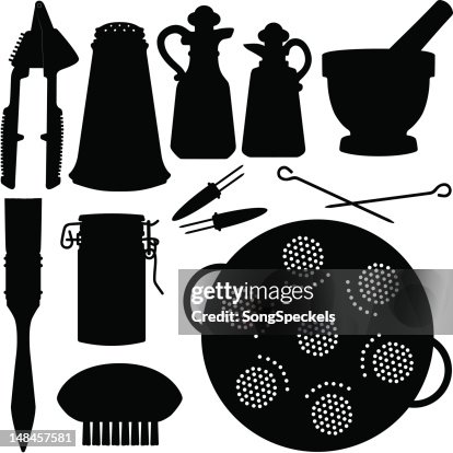 Kitchen Object Silhouettes Kitchen Object Silhouettes