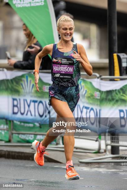Samantha Harrison of Great Britain competes in the 2023 TCS London Marathon on April 23, 2023 in London, England.