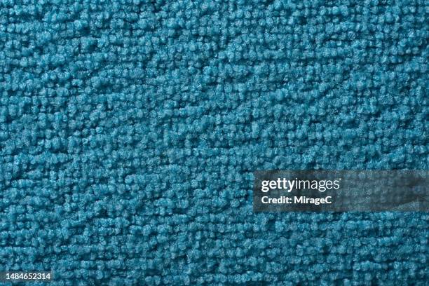 blue terry cloth cleaning towel texture background - microfiber towel stock pictures, royalty-free photos & images