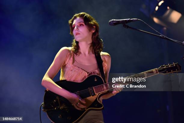 Birdy performs on stage at the Eventim Apollo on April 23, 2023 in London, England.