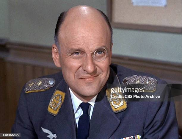 Werner Klemperer as Col. Wilhelm Klink in the HOGAN'S HEROES episode, "Colonel Klink's Secret Weapon." Original airdate, March 24, 1967. Image is a...