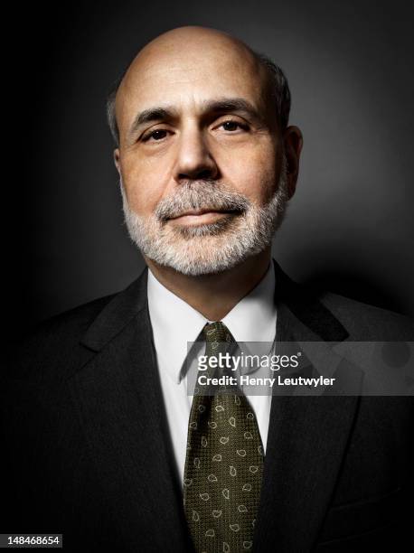 Economist and chairman of the Federal Reserve Bank, Ben Bernanke, is photographed for The Atlantic on January 30, 2012 in Washington, DC.