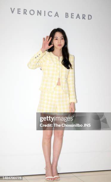 South Korean Actress An So-hee attends the launch event for Veronica Beard on April 19, 2023 in Seoul, South Korea.