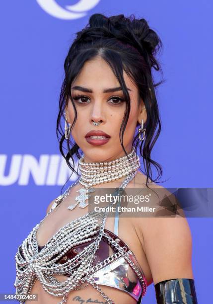Danna Paola attends the 2023 Latin American Music Awards at MGM Grand Garden Arena on April 20, 2023 in Las Vegas, Nevada.