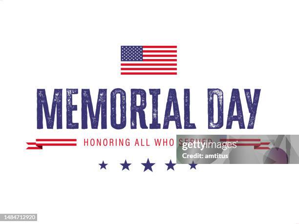 memorial day design - memorial day stock illustrations