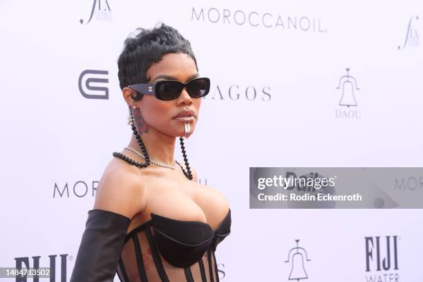 Teyana Taylor attends Daily Front Row's 7th annual Fashion Los Angeles Awards on April 23, 2023 in Beverly Hills, California.