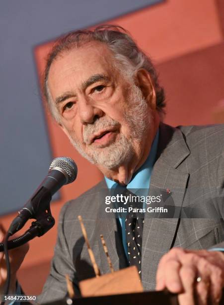 Francis Ford Coppola speaks onstage during the 2023 IMAGE Awards Gala during the 2023 Atlanta Film Festival at The Fox Theatre on April 23, 2023 in...