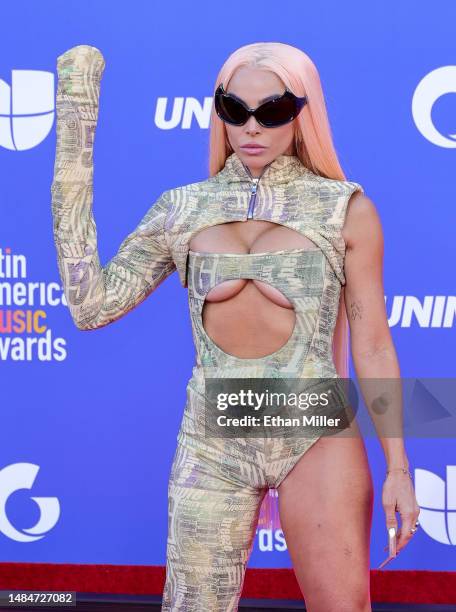 Chesca attends the 2023 Latin American Music Awards at MGM Grand Garden Arena on April 20, 2023 in Las Vegas, Nevada.