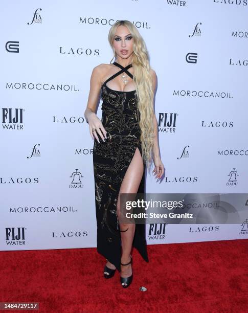 Christine Quinn arrives at the Daily Front Row's 7th Annual Fashion Los Angeles Awards on April 23, 2023 in Beverly Hills, California.