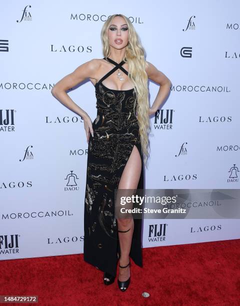 Christine Quinn arrives at the Daily Front Row's 7th Annual Fashion Los Angeles Awards on April 23, 2023 in Beverly Hills, California.