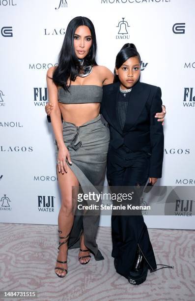 Kim Kardashian and North West attend The Daily Front Row's Seventh Annual Fashion Los Angeles Awards at The Beverly Hills Hotel on April 23, 2023 in...