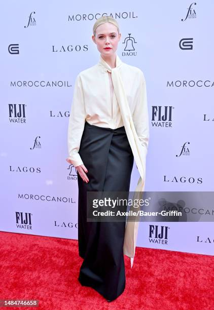 Elle Fanning attends the Daily Front Row's 7th Annual Fashion Los Angeles Awards on April 23, 2023 in Beverly Hills, California.