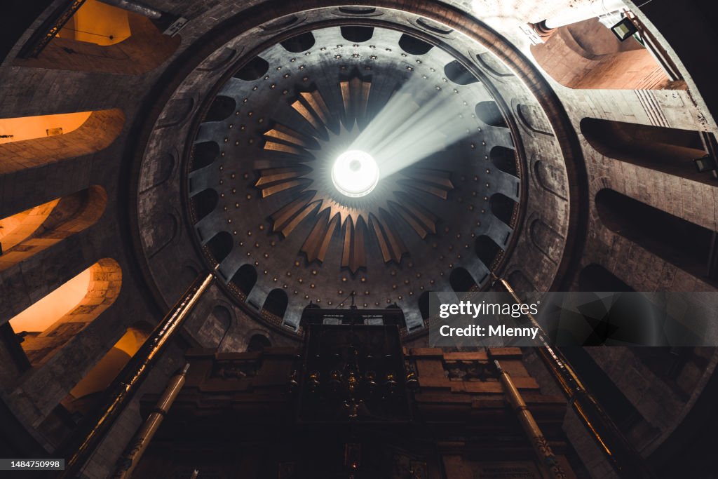 Jerusalem Israel Sun Beam Insider Church of the Holy Sepulchre Cupola