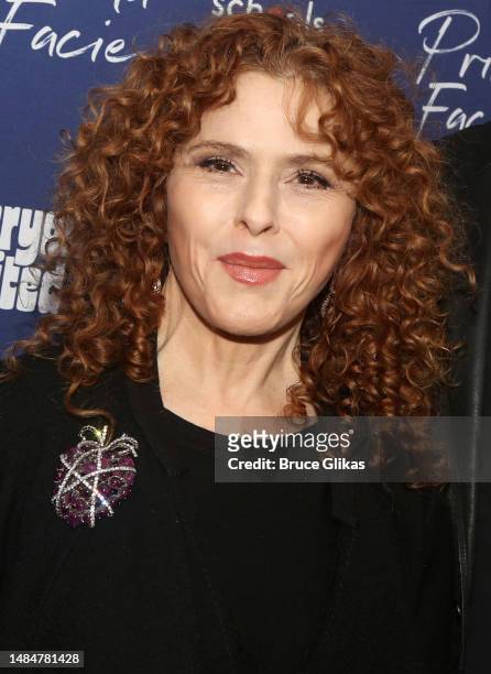 Bernadette Peters poses at the opening night of the new play "Prima Facie" on Broadway at The Golden Theatre on April 23, 2023 in New York City.