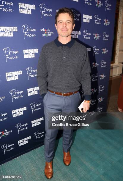 David Hull poses at the opening night of the new play "Prima Facie" on Broadway at The Golden Theatre on April 23, 2023 in New York City.