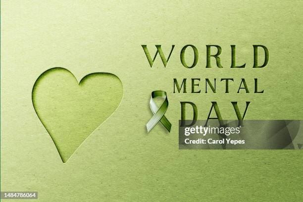 mental health awareness month paper - mental health awareness month stock pictures, royalty-free photos & images