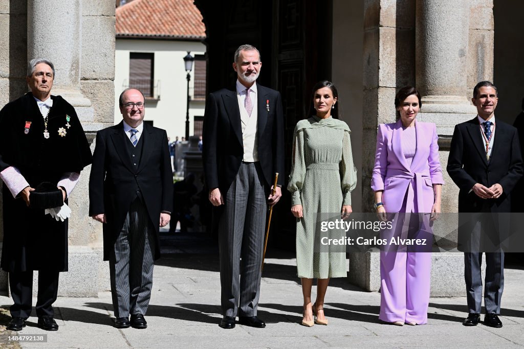 Spanish Royals Deliver "Miguel De Cervantes" Literature Award To Venezuelan Writer Rafael Cadenas