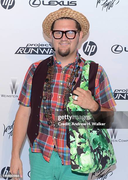 Designer Jay McCarroll attends the Project Runway Life-Sized Interactive Runway installation on The High Line In New York at The High Line on July...