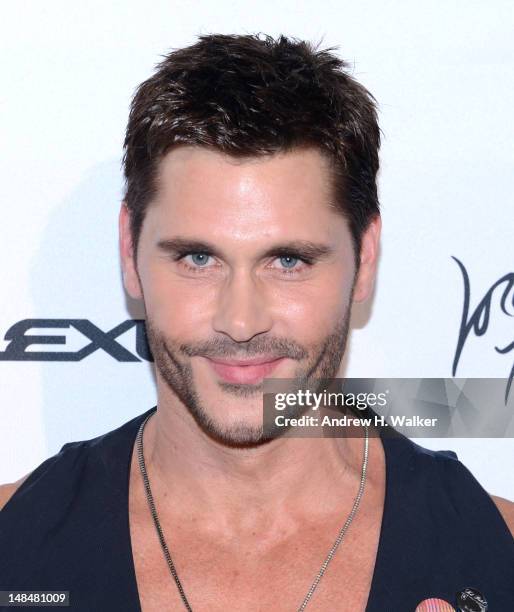 Designer Jack Mackenroth attends the Project Runway Life-Sized Interactive Runway installation on The High Line In New York at The High Line on July...