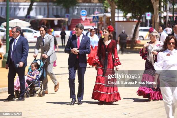 The Minister of Justice, Pilar Llop, visits La Feria de Abril accompanied by the delegate of the Government in Andalusia, Pedro Perez Fernandez, on...