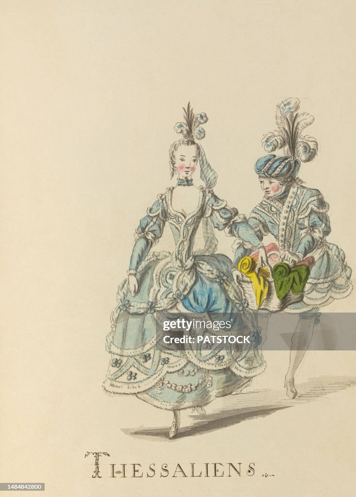 Thessaliens (Thessalians) - example illustration of a ballet character