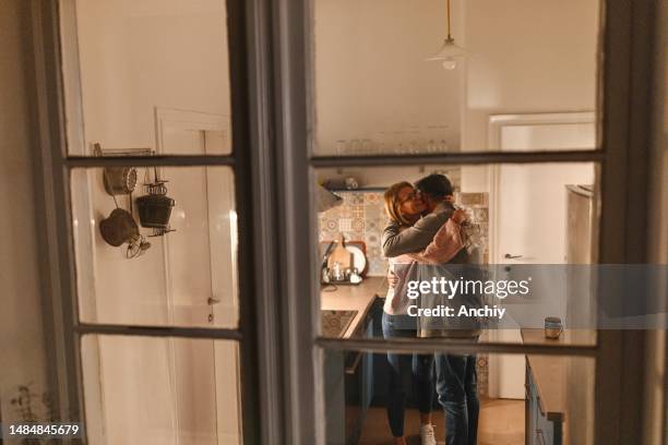 couple in love resolving a problem - love is the answer stock pictures, royalty-free photos & images