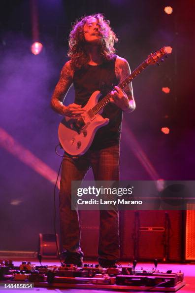 Tim Mahoney Singer Tim Mahoney of 311 performs at Cruzan Amphitheatre on July 17, 2012 ...