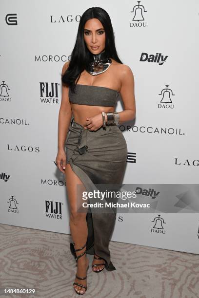 Kim Kardashian attends DAOU Vineyards' celebration of The Daily Front Row's 7th Annual Fashion Los Angeles Awards at The Beverly Hills Hotel on April...