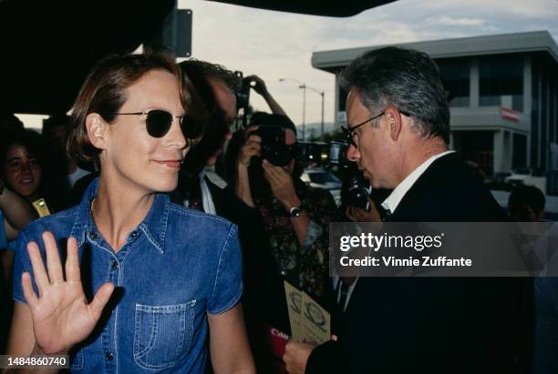 Jamie Lee Curtis and Christopher Guest attend the 1st Annual Hard Rock Cafe-Eddie Van Halen Charity Golf Tournament Kick-Off Party at the Hard Rock...
