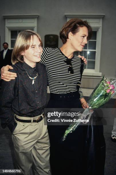 Jamie Lee Curtis attends My Girl 2 premiere, United States, 1994.