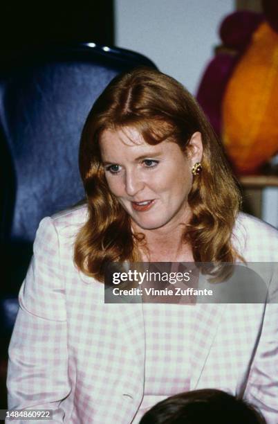 Duchess of York - Princess Sara during a visit to a children's hospital, United States, circa 1994.