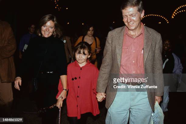 Jane Curtin, husband Patrick Lynch, and daughter Tess Lynch attend the 'Big Apple Circus' at Lincoln Center in New York City, New York, United...