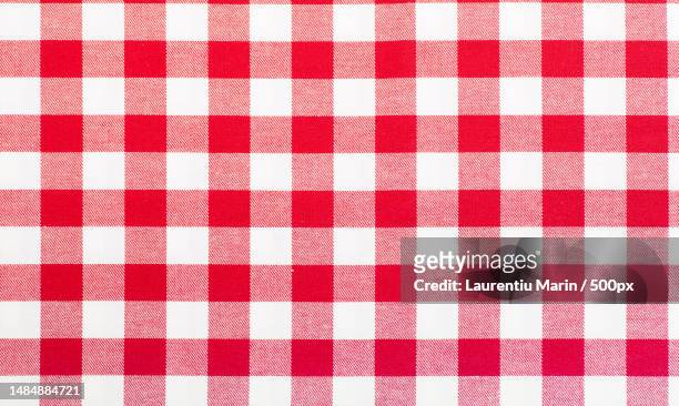 full frame shot of checked pattern,romania - manta de picnic fotografías e imágenes de stock