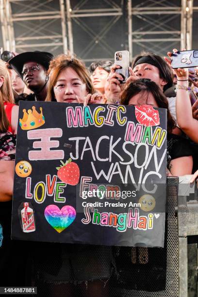 Crowds at the 2023 Coachella Valley Music and Arts Festival on April 23, 2023 in Indio, California.